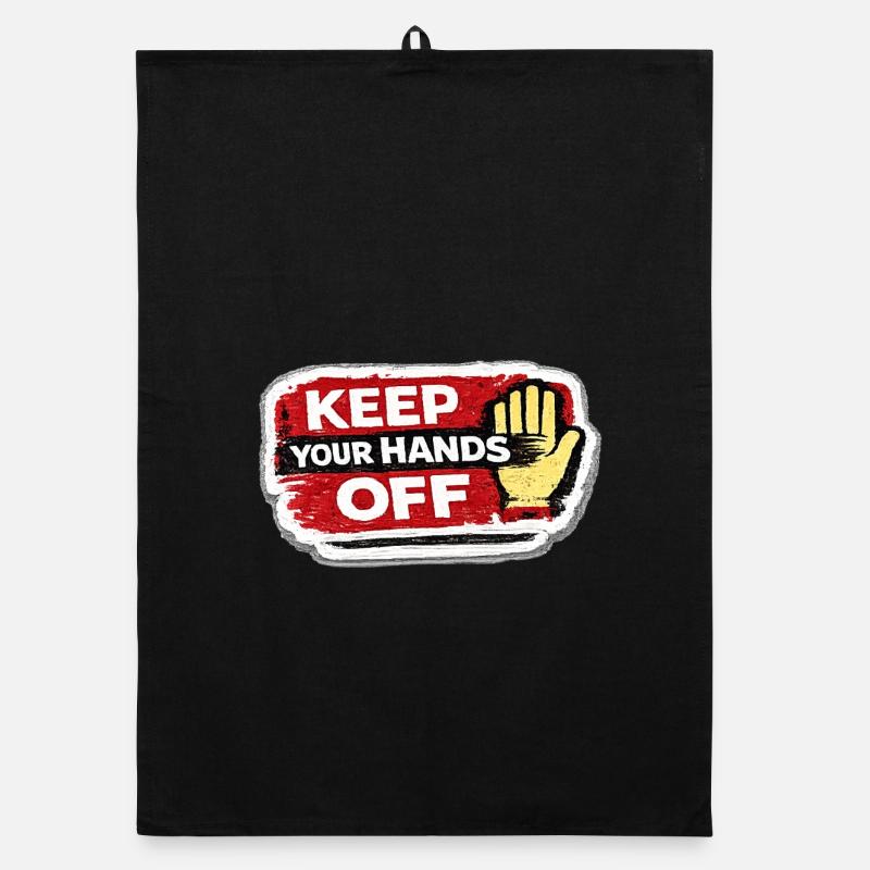 Keep Your Hands Off Respect Boundaries Sticker Torchon bio