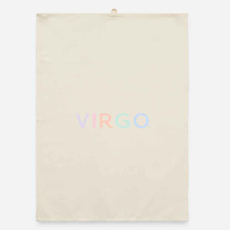 Pastel Virgo Gradient-Schriftart Organic Geschirrtuch