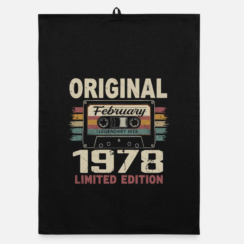 Février 1978, Cadeau d'Anniversaire février 1978 Torchon bio