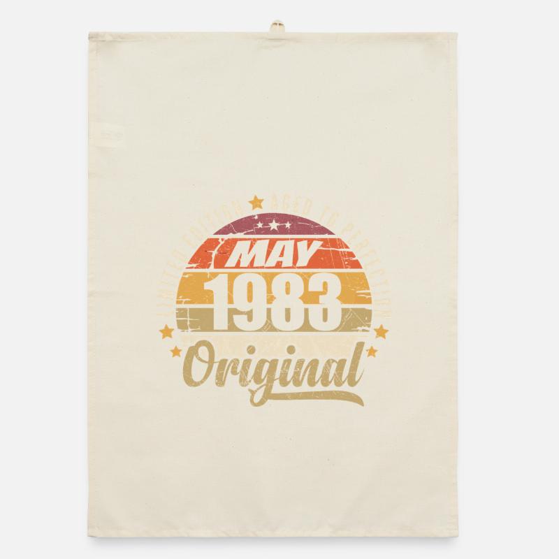 Vintage Design May 1983 Limited Edition May 1983 Organic dish towel