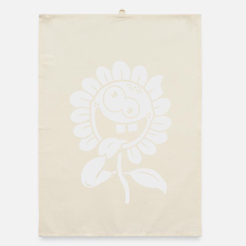 fleur fou 1c négative Torchon bio