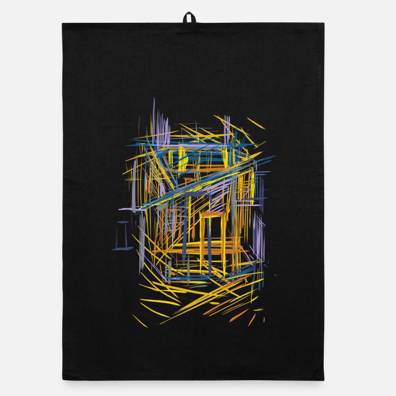 Architecture Sketch Organic dish towel