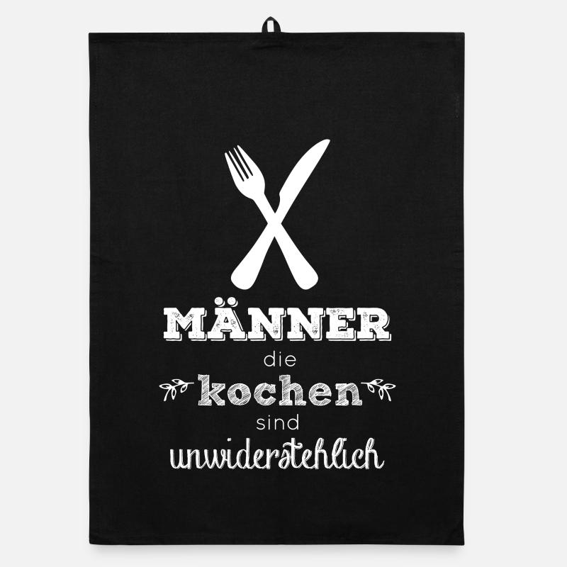 Männer die kochen sind unwiderstehlich Organic Geschirrtuch