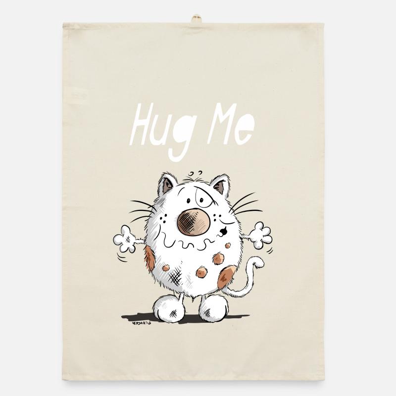 Hug Me Chat Torchon bio