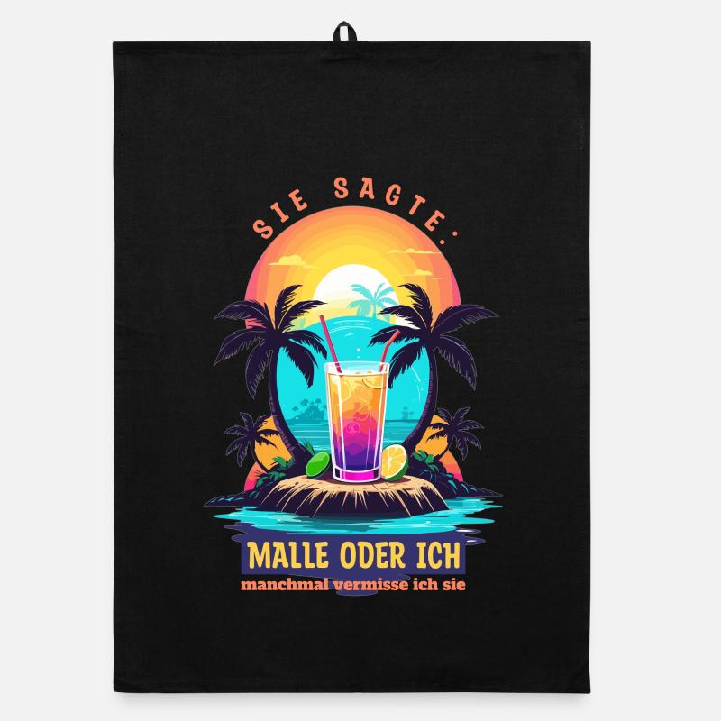 Sie sagte. Malle oder ich Organic Geschirrtuch