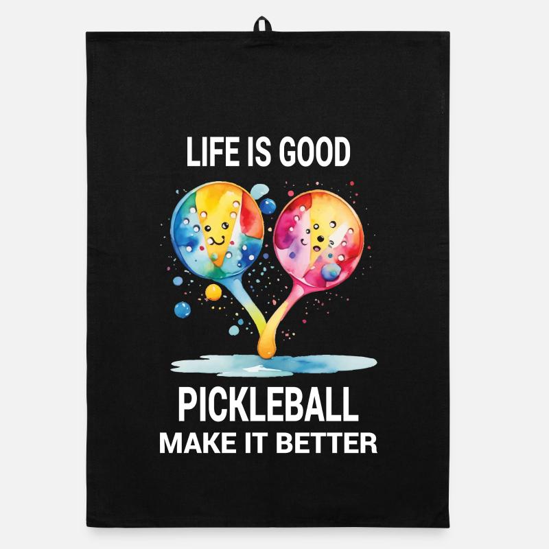 Le pickleball est ma thérapie Torchon bio