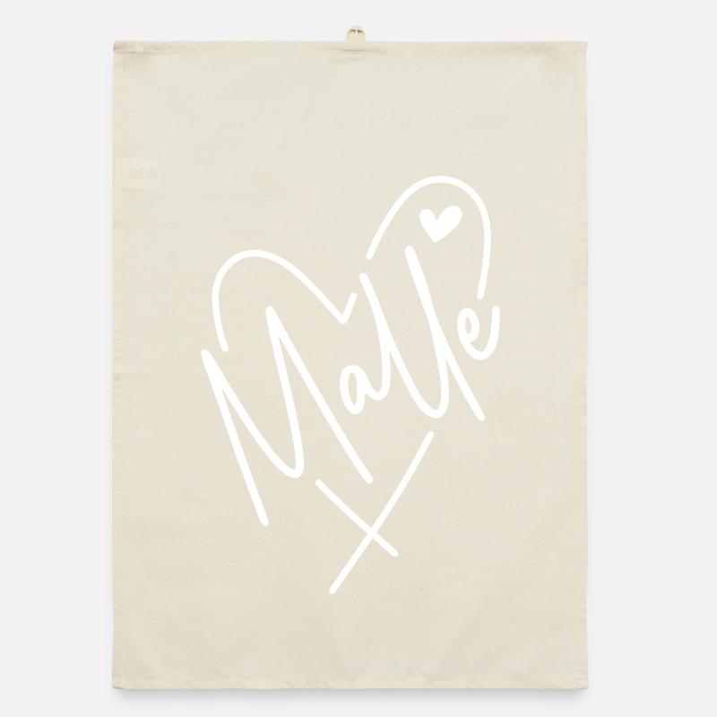 Malle Herz Organic Geschirrtuch