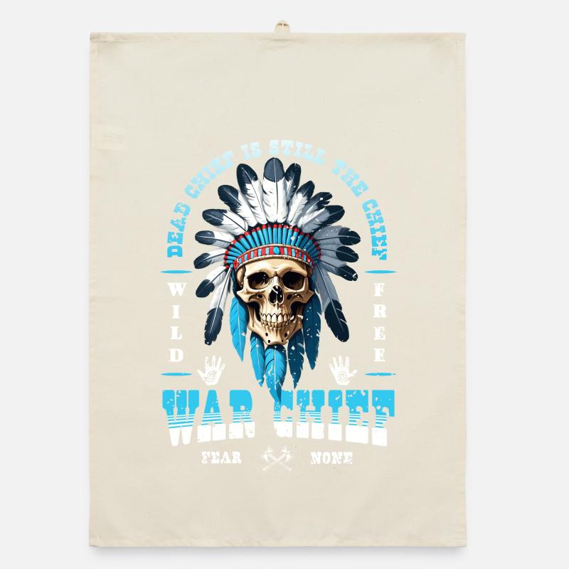 Crâne indien Torchon bio