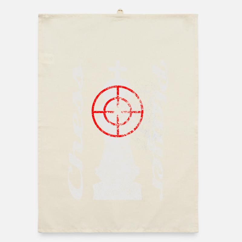 Motif d’échecs avec réticule Torchon bio