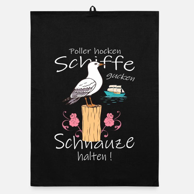 Funny Seagull Organic dish towel