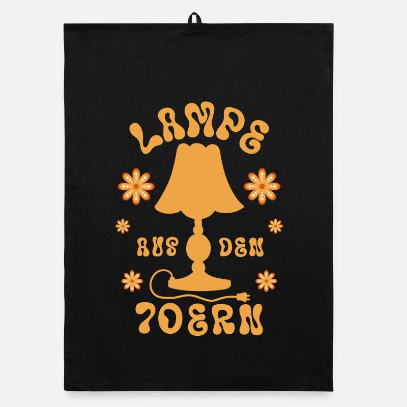 Lampe aus den 70ern Organic Geschirrtuch
