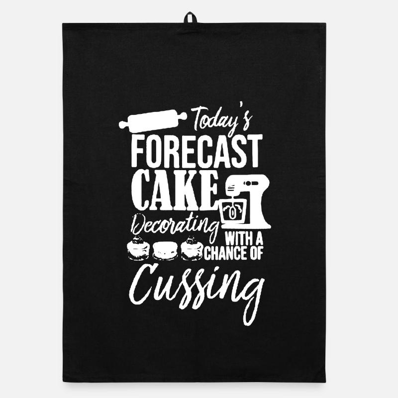Today's Forecast Cake Decorating Organic dish towel