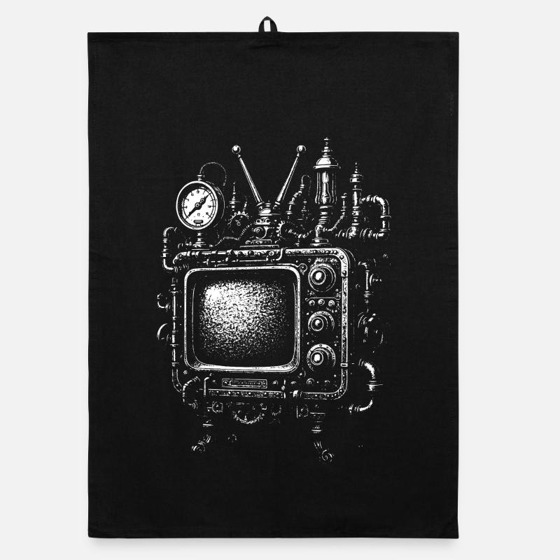 Moteur de télévision steampunk Torchon bio