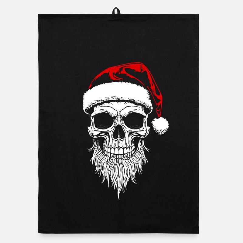 Skull Santa Noël - Skull Torchon bio