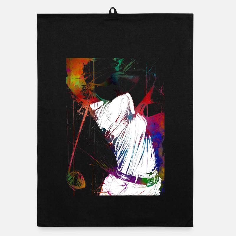 Joueur de golf #golf Torchon bio
