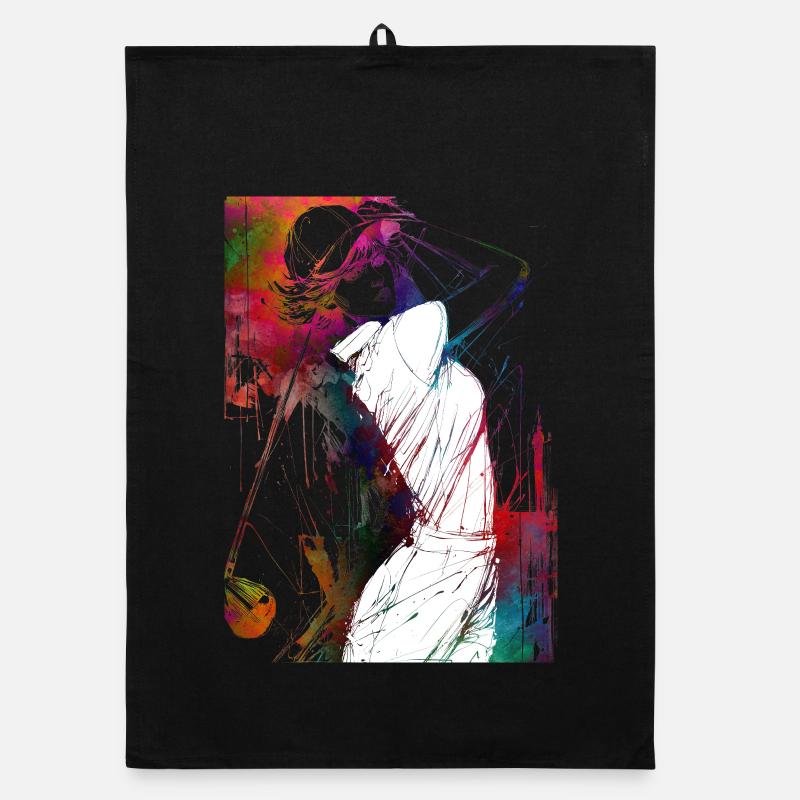 Golf player #golf Organic dish towel