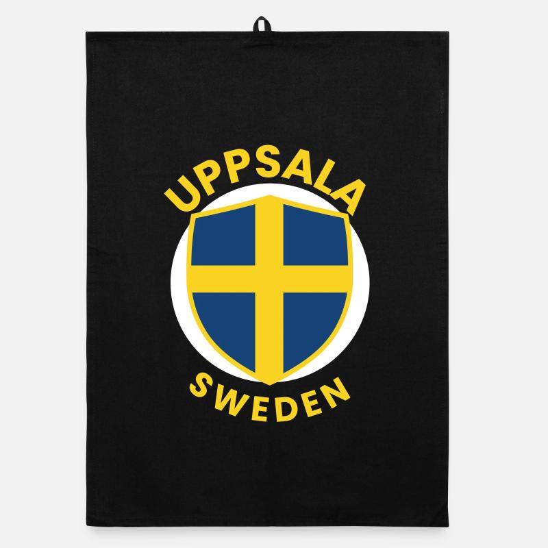 Uppsala Shield Sweden Emblem Organic dish towel