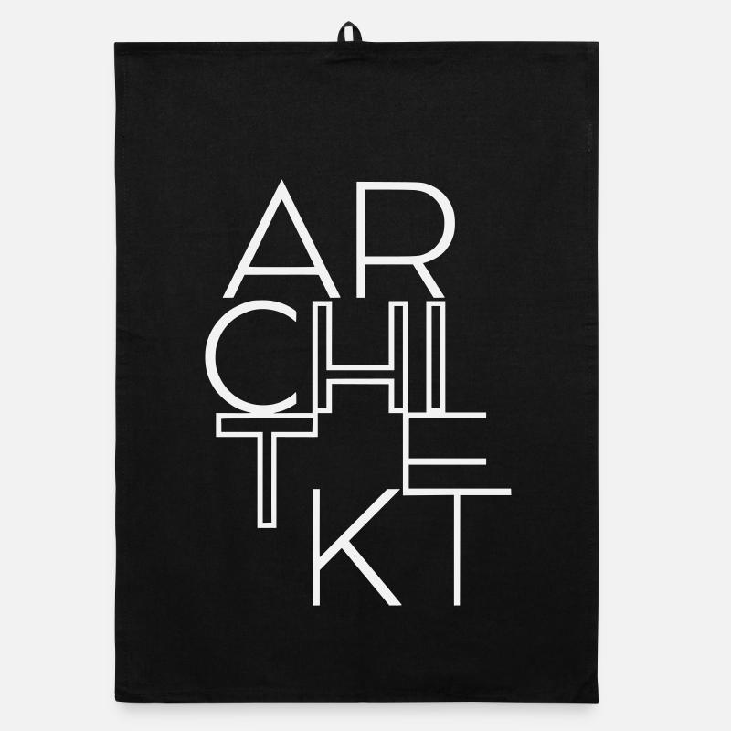 Minimalist architect and Bauhaus inspired Organic dish towel