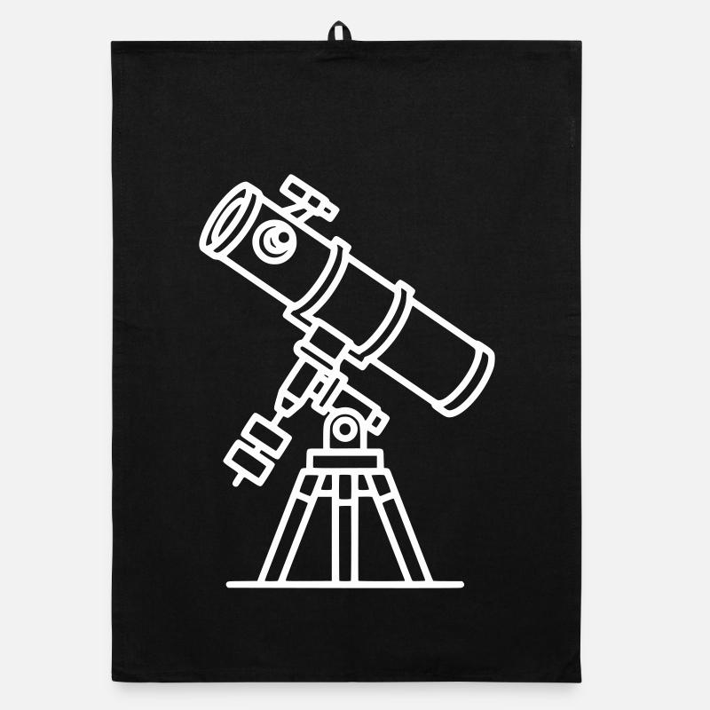 Télescope - Torchon bio - noir