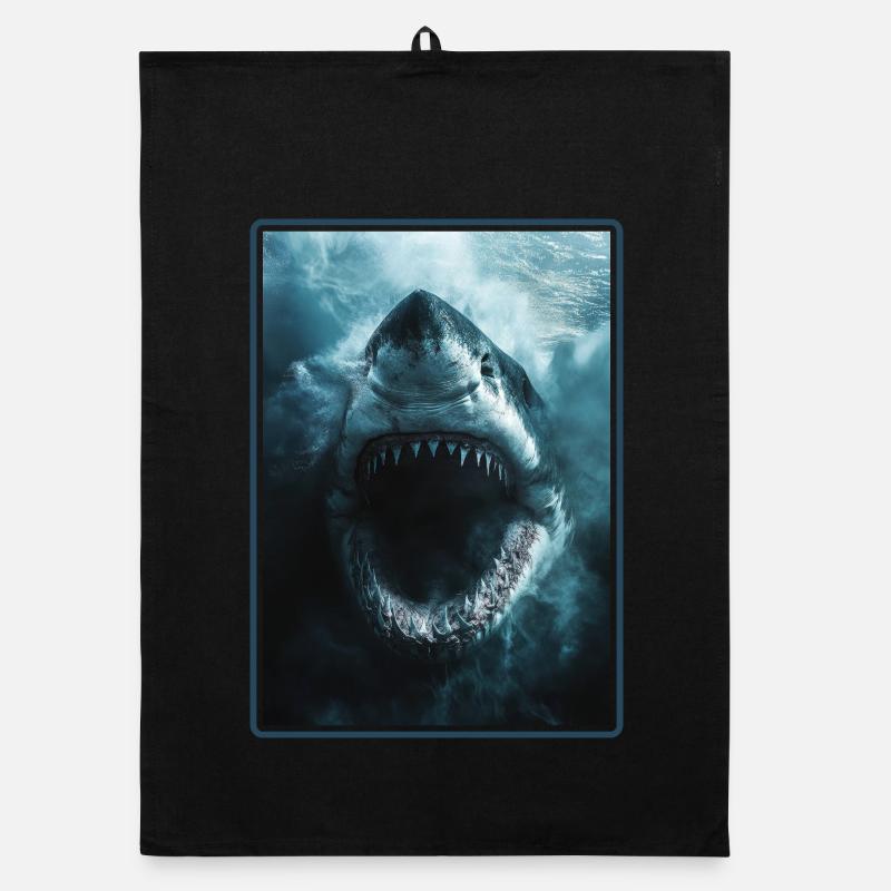 Grand requin blanc Grand requin blanc Torchon bio