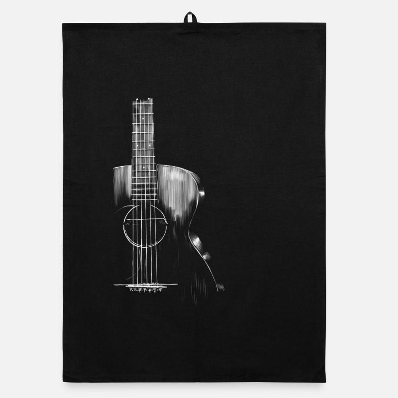 Guitar Organic dish towel