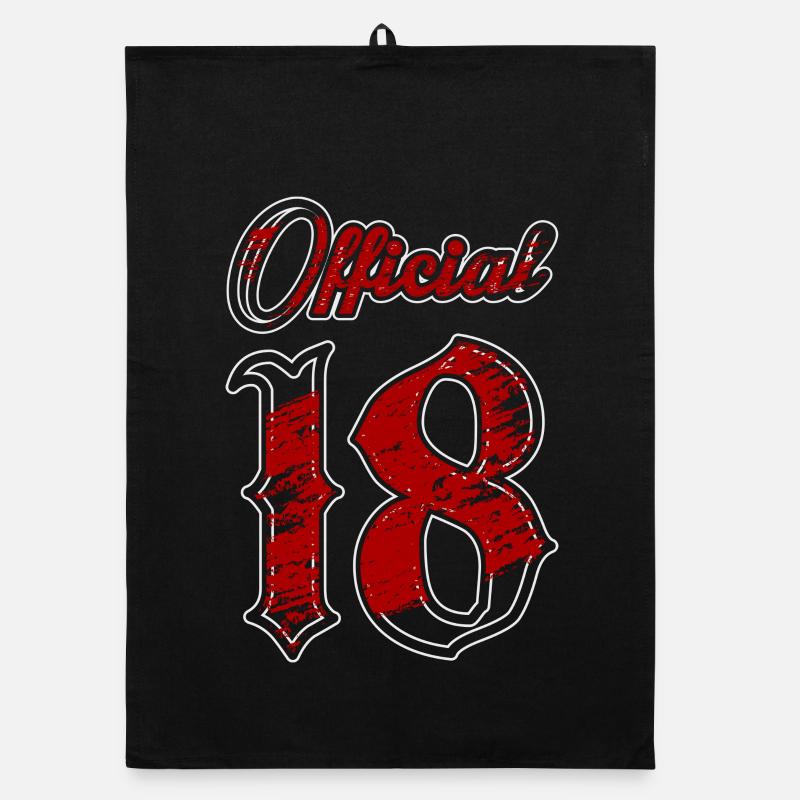 Officially 18 years Organic dish towel