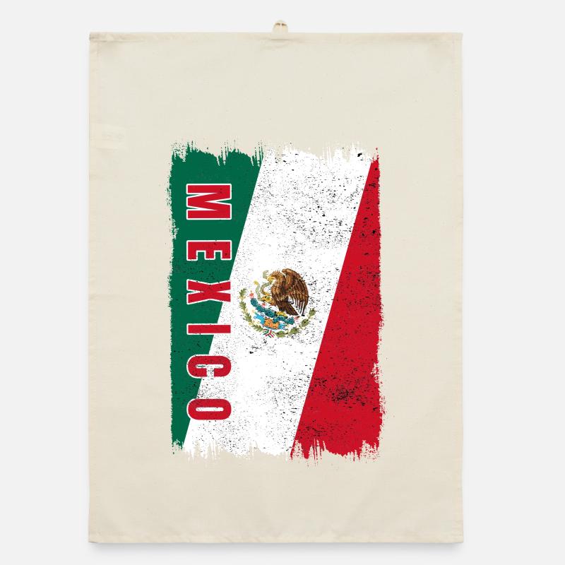 Mexiko Flagge Organic Geschirrtuch