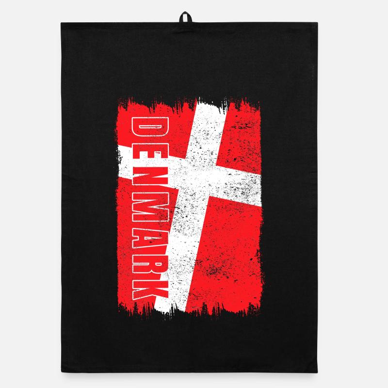 Denmark flag Organic dish towel