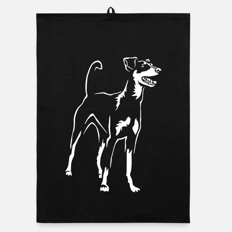 German Pinscher "Black Edition" Organic dish towel