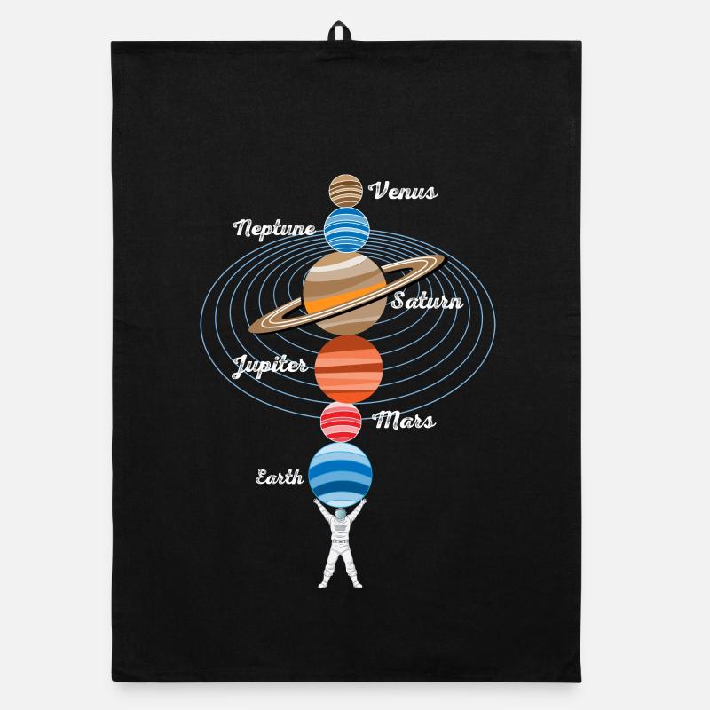 Strong astronaut Organic dish towel
