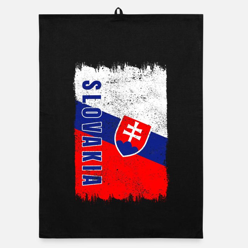 Slovakia vintage flag Organic dish towel