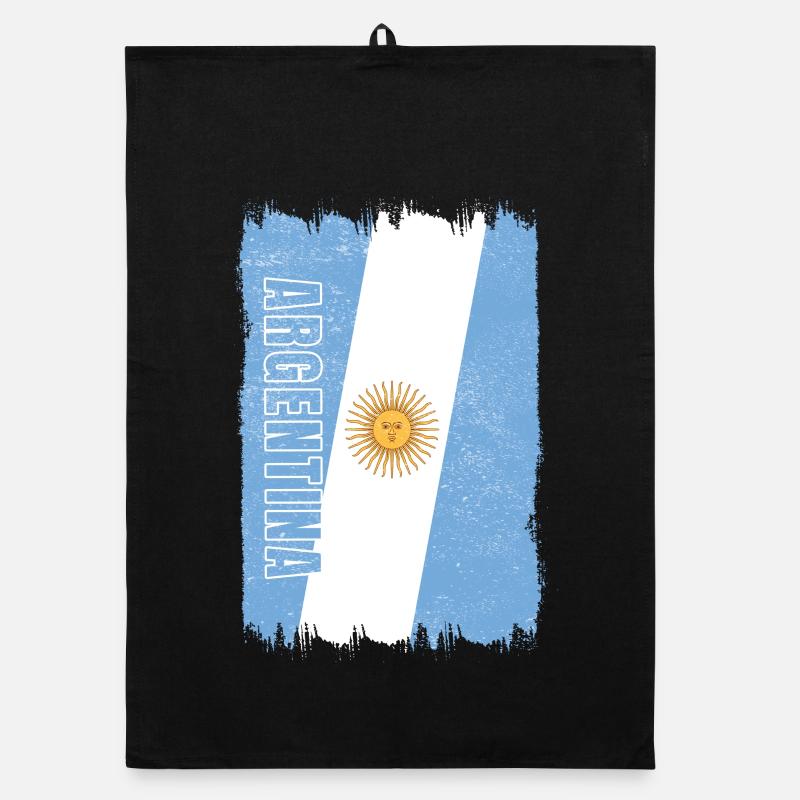 Argentinien Flagge Organic Geschirrtuch