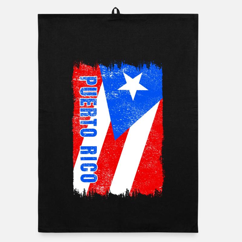 Drapeau de Porto Rico Torchon bio