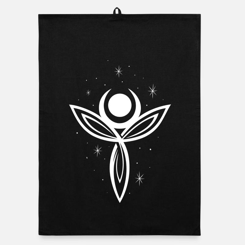Göttin Mondgöttin Trinity Triquetra Organic Geschirrtuch