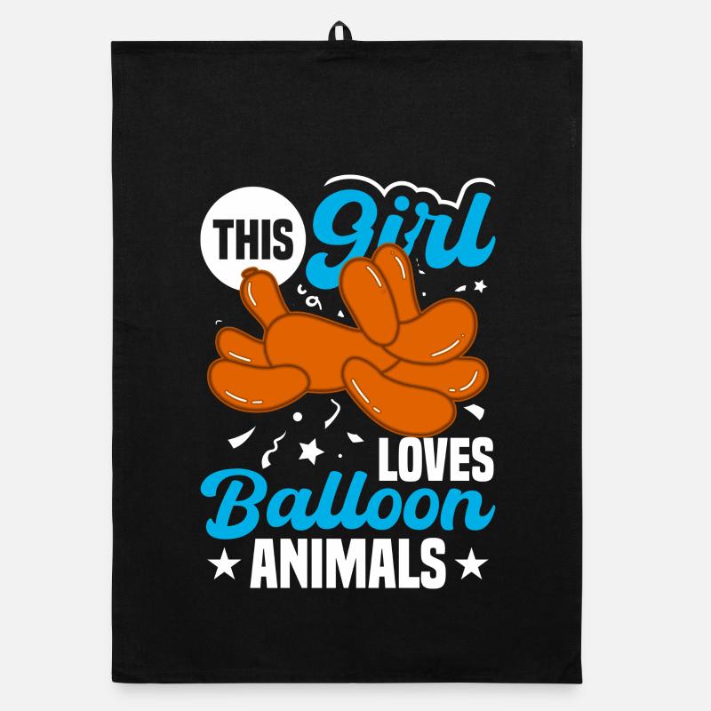 Balloon Twisting Design Organic dish towel