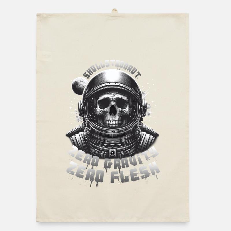 Skull Astronaut: Skullstronaut, Zero Gravity Organic dish towel