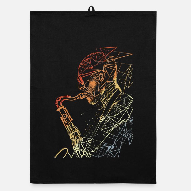 Saxophoniste Rétro Torchon bio