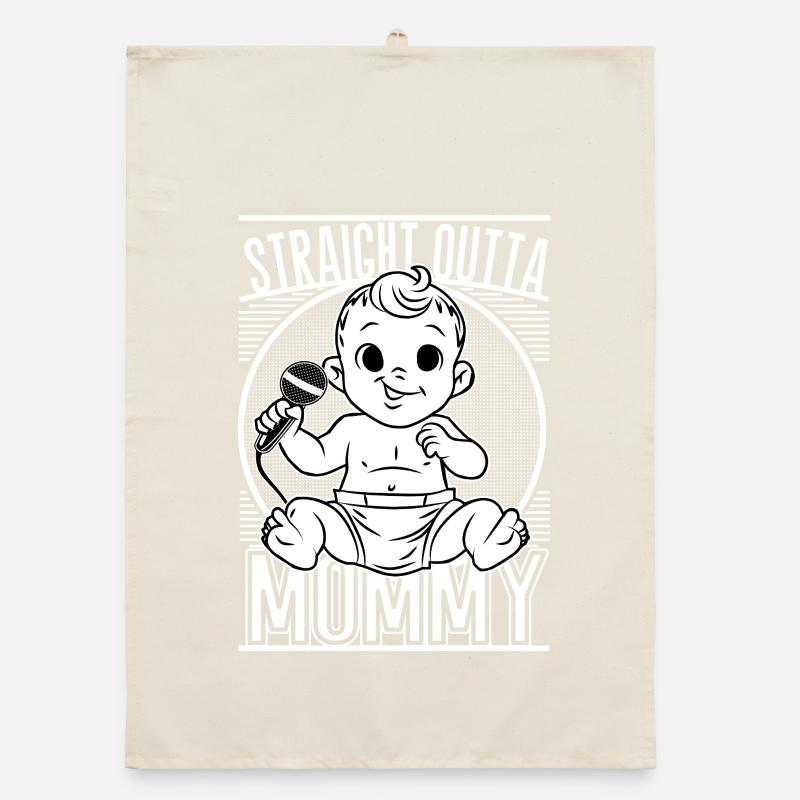 Directement sorti de Maman – Un design drôle de bébé Torchon bio