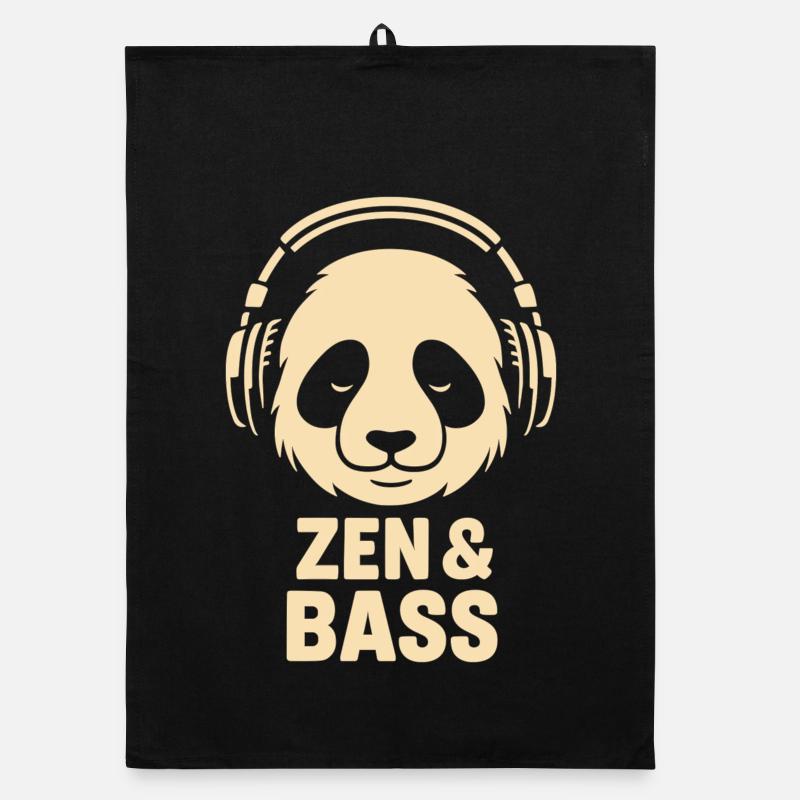 Panda avec un casque Torchon bio