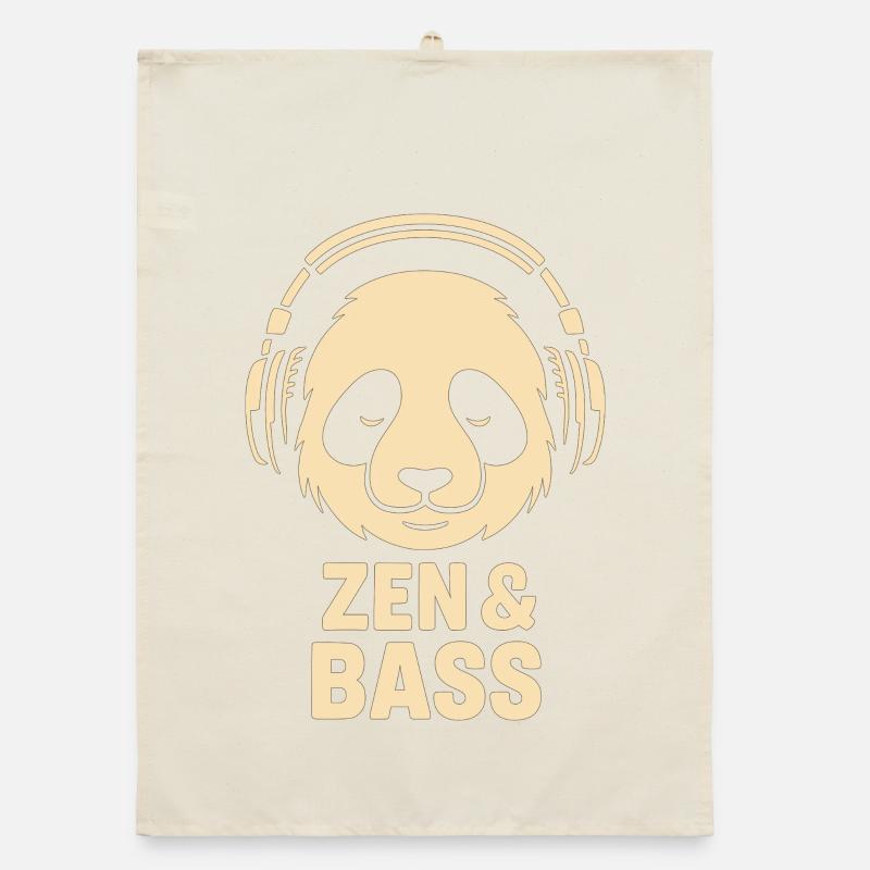 Panda avec un casque Torchon bio