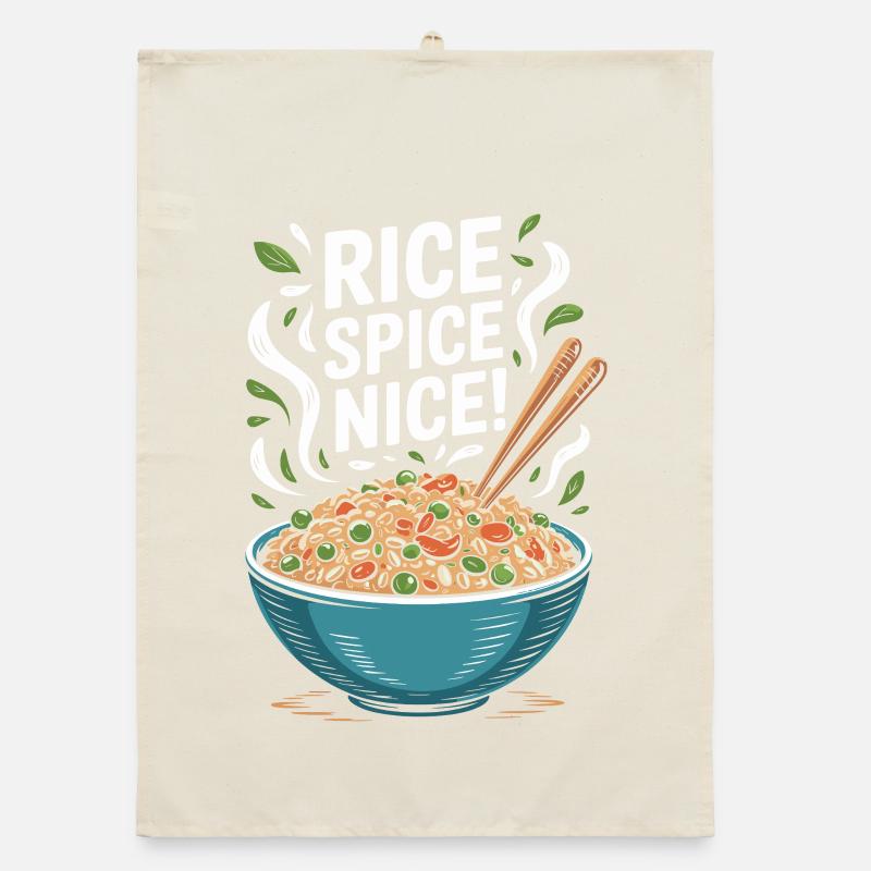 Fried Rice Spice Nice Hot Rice Organic dish towel