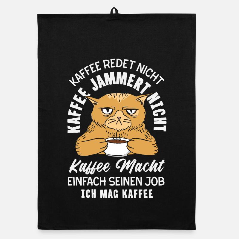 Kaffee redet nicht – ich mag Kaffee Organic Geschirrtuch
