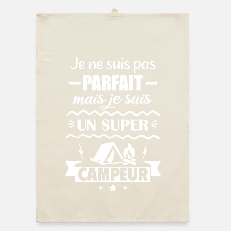 Pas parfait mais super campeur Torchon bio