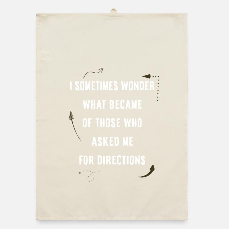 Asking for directions Organic dish towel