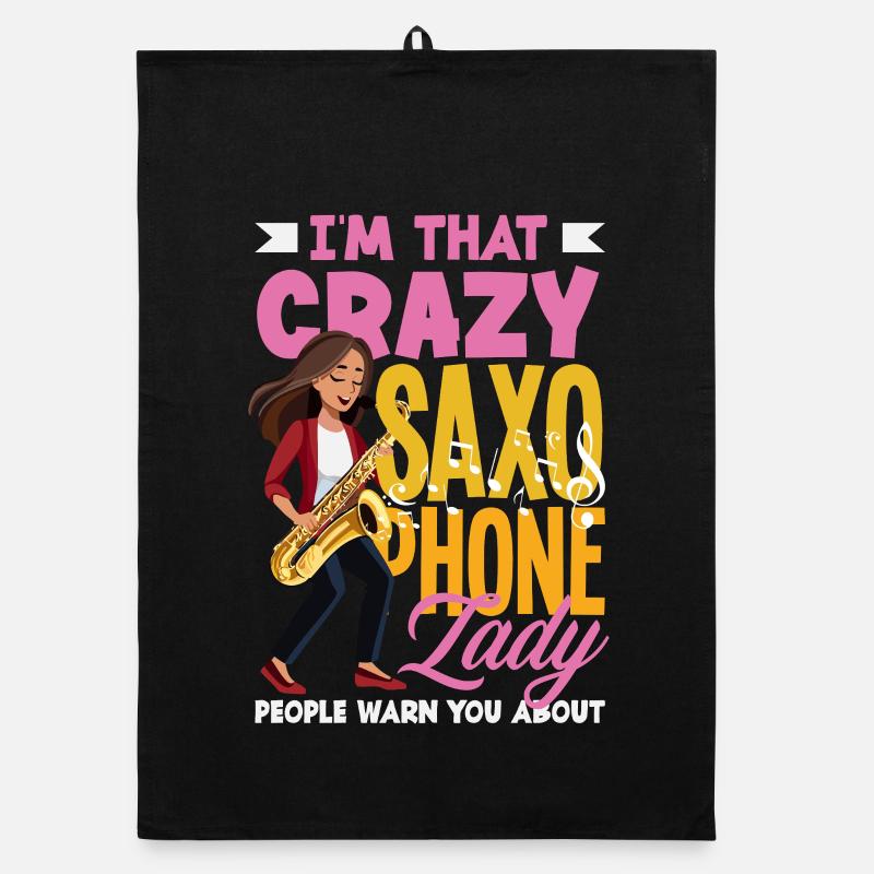 Saxofon Organic Geschirrtuch