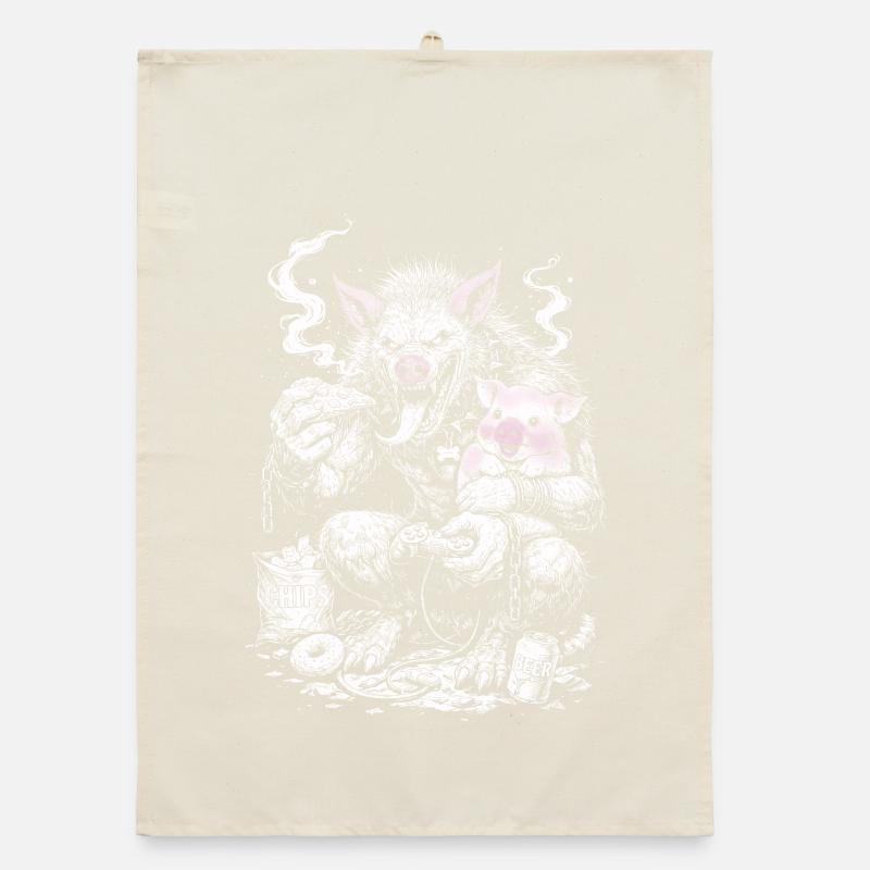 Inner couch potato Organic dish towel