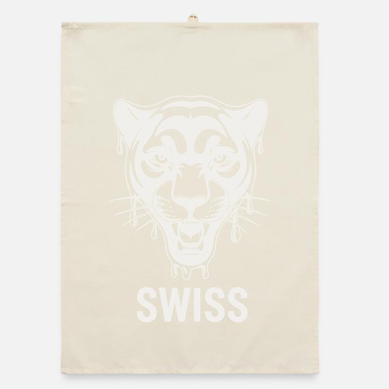 Dripping Tiger Head Swiss Style Organic dish towel