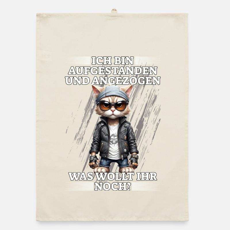 I got up and dressed Organic dish towel