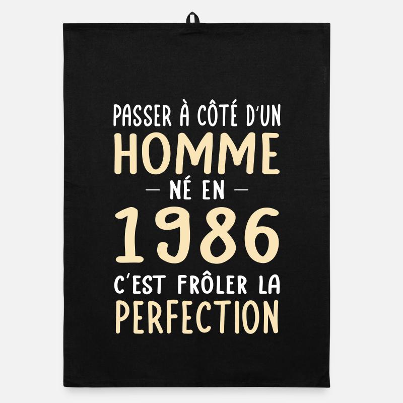 Geboren 1986 – Perfektion nahe Organic Geschirrtuch