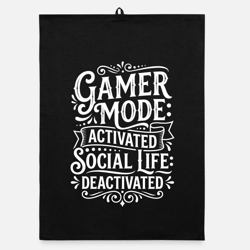 Gamer Mode Enabled Design Organic dish towel